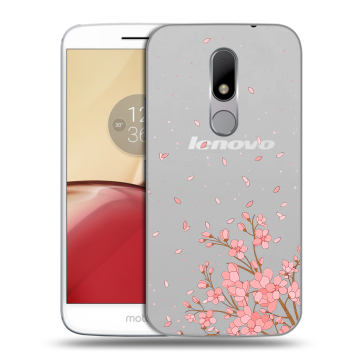 Силиконовый чехол на Lenovo Moto M с принтом Ветка сакуры Силиконовый чехол на Lenovo Moto M с принтом Ветка сакуры