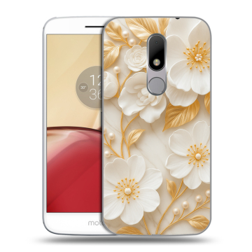 Силиконовый чехол на Lenovo Moto M с принтом Цветы Силиконовый чехол на Lenovo Moto M с принтом Цветы