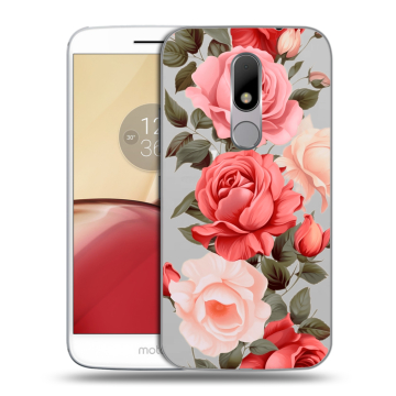 Силиконовый чехол на Lenovo Moto M с принтом Розы Силиконовый чехол на Lenovo Moto M с принтом Розы