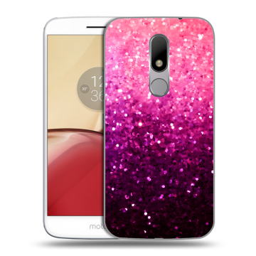 Силиконовый чехол на Lenovo Moto M с принтом Блестки