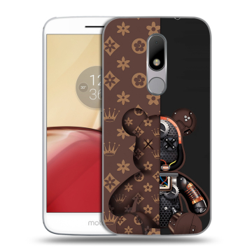 Силиконовый чехол на Lenovo Moto M с принтом Луи робот Силиконовый чехол на Lenovo Moto M с принтом Луи робот