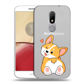 Силиконовый чехол на Lenovo Moto M с принтом Корги Силиконовый чехол на Lenovo Moto M с принтом Корги