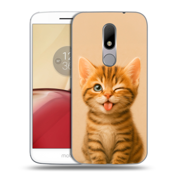 Силиконовый чехол на Lenovo Moto M с принтом котенок Силиконовый чехол на Lenovo Moto M с принтом котенок