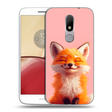 Силиконовый чехол на Lenovo Moto M с принтом милая лиса Силиконовый чехол на Lenovo Moto M с принтом милая лиса