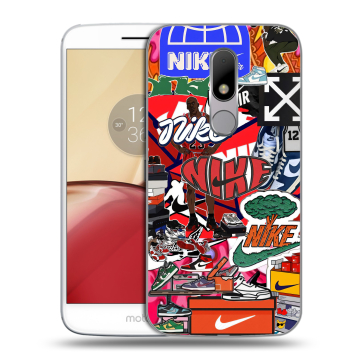 Силиконовый чехол на Lenovo Moto M с принтом Найк Nike яркий Силиконовый чехол на Lenovo Moto M с принтом Найк Nike яркий