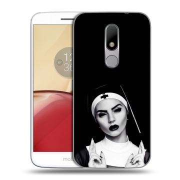 Силиконовый чехол на Lenovo Moto M с принтом монашка Силиконовый чехол на Lenovo Moto M с принтом монашка