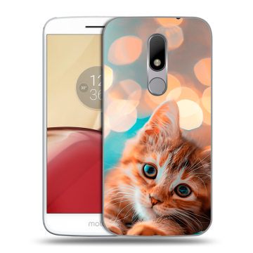 Силиконовый чехол на Lenovo Moto M с принтом котик Силиконовый чехол на Lenovo Moto M с принтом котик
