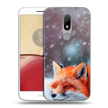 Силиконовый чехол на Lenovo Moto M с принтом лиса Силиконовый чехол на Lenovo Moto M с принтом лиса