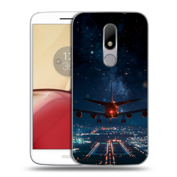 Силиконовый чехол на Lenovo Moto M с принтом самолет Силиконовый чехол на Lenovo Moto M с принтом самолет