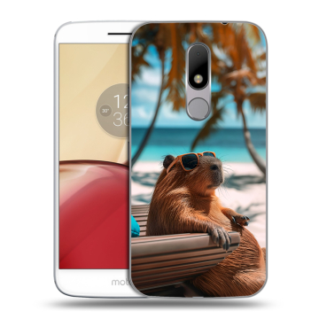 Силиконовый чехол на Lenovo Moto M с принтом Капибара Силиконовый чехол на Lenovo Moto M с принтом Капибара
