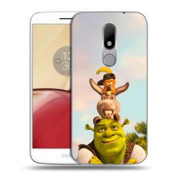 Силиконовый чехол на Lenovo Moto M с принтом Шрек Shrek