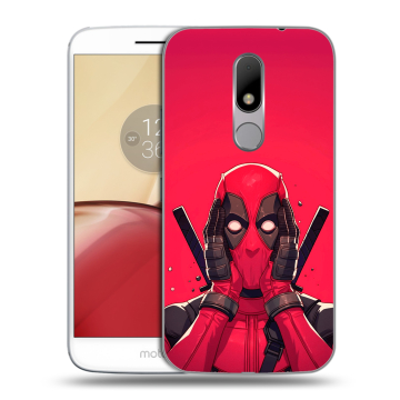 Силиконовый чехол на Lenovo Moto M с принтом Дедпул Deadpool Силиконовый чехол на Lenovo Moto M с принтом Дедпул Deadpool