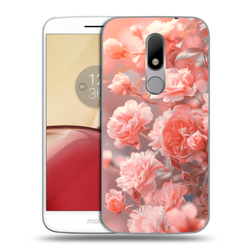 Силиконовый чехол на Lenovo Moto M с принтом Розы цветы Силиконовый чехол на Lenovo Moto M с принтом Розы цветы