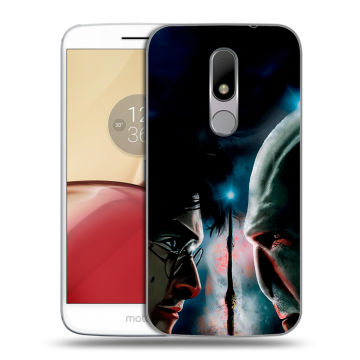 Силиконовый чехол на Lenovo Moto M с принтом Гарри Поттер Harry Potter