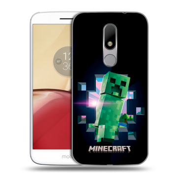 Силиконовый чехол на Lenovo Moto M с принтом Майнкрафт Minecraft Силиконовый чехол на Lenovo Moto M с принтом Майнкрафт Minecraft