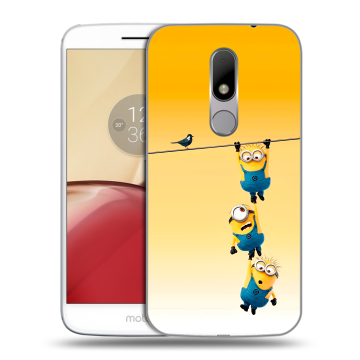 Силиконовый чехол на Lenovo Moto M с принтом Миньоны Силиконовый чехол на Lenovo Moto M с принтом Миньоны