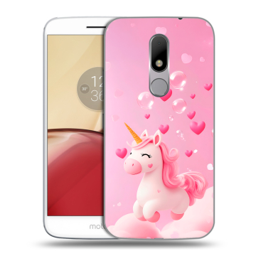 Силиконовый чехол на Lenovo Moto M с принтом Единорог Силиконовый чехол на Lenovo Moto M с принтом Единорог