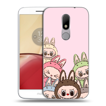 Силиконовый чехол на Lenovo Moto M с принтом Лабубу