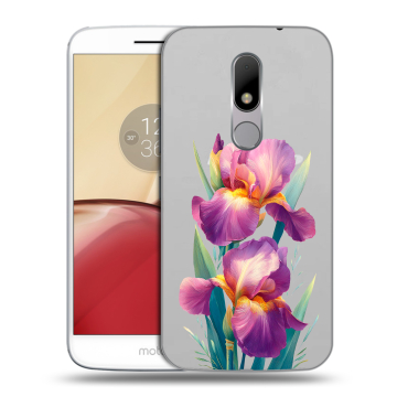 Силиконовый чехол на Lenovo Moto M с принтом Цветы орхидеи