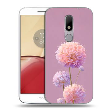 Силиконовый чехол на Lenovo Moto M с принтом Цветы