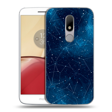 Силиконовый чехол на Lenovo Moto M с принтом Космос звезды