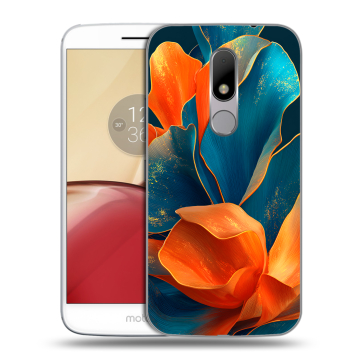 Силиконовый чехол на Lenovo Moto M с принтом Цветы