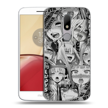 Силиконовый чехол на Lenovo Moto M с принтом Ahegao Ахегао Аниме