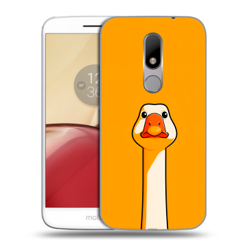 Силиконовый чехол на Lenovo Moto M с принтом Смешная утка