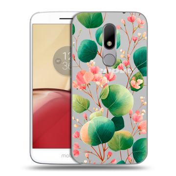 Силиконовый чехол на Lenovo Moto M с принтом женский