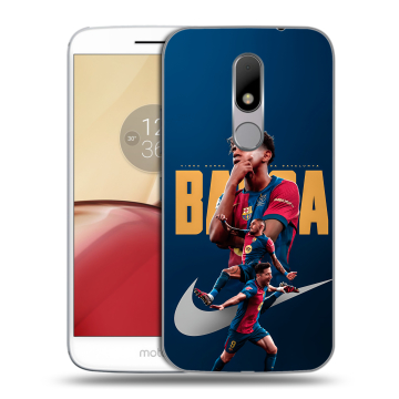 Силиконовый чехол на Lenovo Moto M с принтом Барселона Barca Yamal Силиконовый чехол на Lenovo Moto M с принтом Барселона Barca Yamal