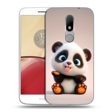 Силиконовый чехол на Lenovo Moto M с принтом милая панда Силиконовый чехол на Lenovo Moto M с принтом милая панда