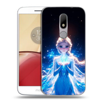 Силиконовый чехол на Lenovo Moto M с принтом Холодное сердце Frozen Силиконовый чехол на Lenovo Moto M с принтом Холодное сердце Frozen
