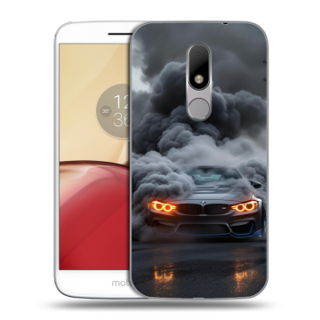 Силиконовый чехол на Lenovo Moto M с принтом BMW БМВ