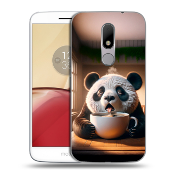Силиконовый чехол на Lenovo Moto M с принтом смешная панда Силиконовый чехол на Lenovo Moto M с принтом смешная панда