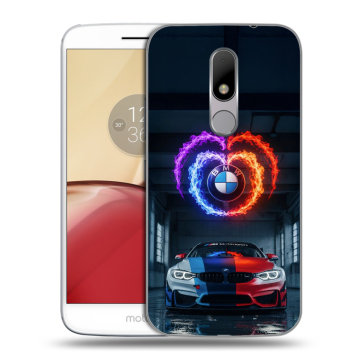 Силиконовый чехол на Lenovo Moto M с принтом BMW БМВ Силиконовый чехол на Lenovo Moto M с принтом BMW БМВ