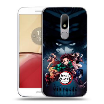 Силиконовый чехол на Lenovo Moto M с принтом Demon Slayer Клинок рассекающий демонов Силиконовый чехол на Lenovo Moto M с принтом Demon Slayer Клинок рассекающий демонов
