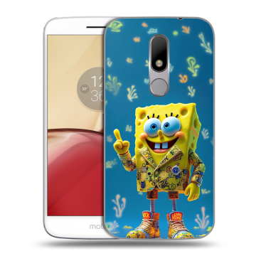 Силиконовый чехол на Lenovo Moto M с принтом Спанч боб Спанчбоб Силиконовый чехол на Lenovo Moto M с принтом Спанч боб Спанчбоб