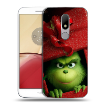 Силиконовый чехол на Lenovo Moto M с принтом Новый год