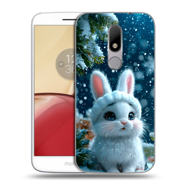 Силиконовый чехол на Lenovo Moto M с принтом Новый год