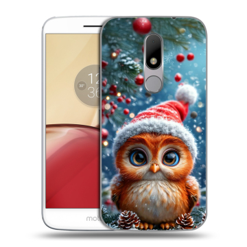 Силиконовый чехол на Lenovo Moto M с принтом Новый год Силиконовый чехол на Lenovo Moto M с принтом Новый год