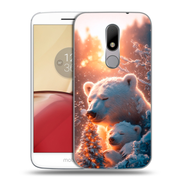 Силиконовый чехол на Lenovo Moto M с принтом Новый год Силиконовый чехол на Lenovo Moto M с принтом Новый год
