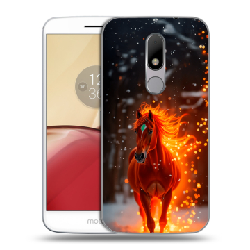 Силиконовый чехол на Lenovo Moto M с принтом Новый год Силиконовый чехол на Lenovo Moto M с принтом Новый год