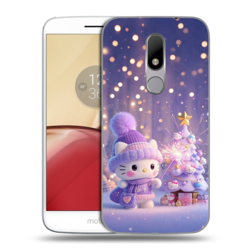 Силиконовый чехол на Lenovo Moto M с принтом Новый год Силиконовый чехол на Lenovo Moto M с принтом Новый год