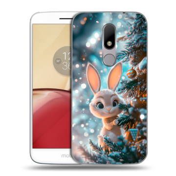 Силиконовый чехол на Lenovo Moto M с принтом Новый год Силиконовый чехол на Lenovo Moto M с принтом Новый год