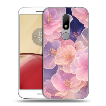 Силиконовый чехол на Lenovo Moto M с принтом женский