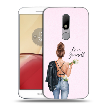 Силиконовый чехол на Lenovo Moto M с принтом женский Силиконовый чехол на Lenovo Moto M с принтом женский