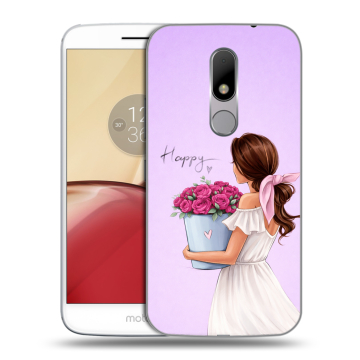 Силиконовый чехол на Lenovo Moto M с принтом женский Силиконовый чехол на Lenovo Moto M с принтом женский