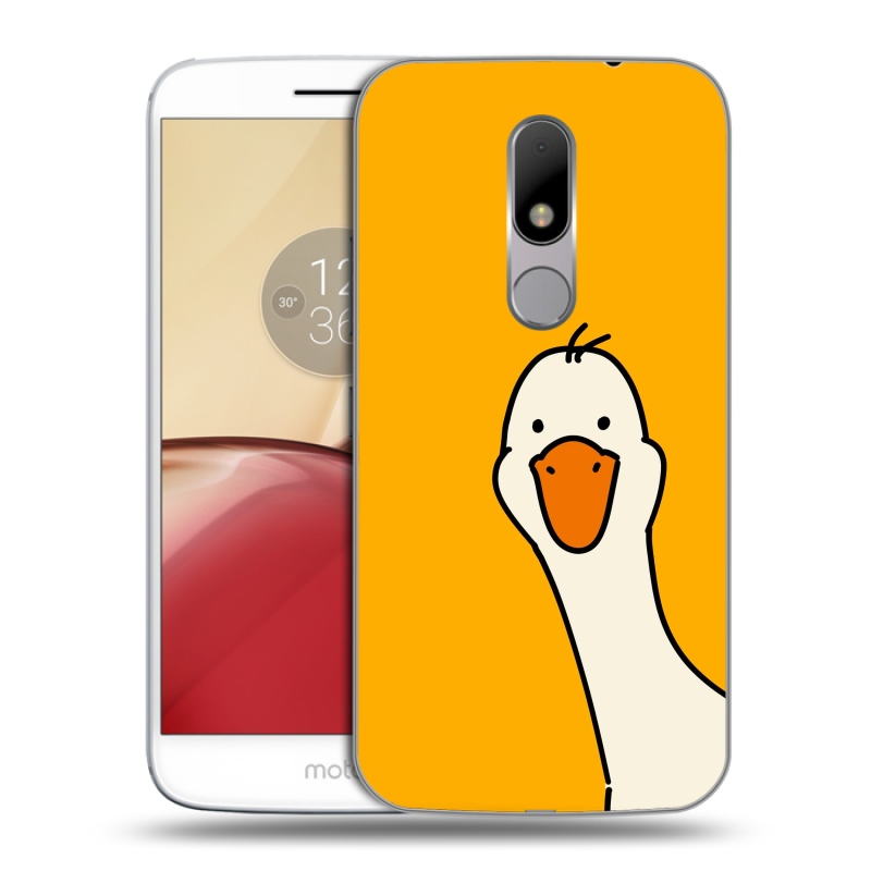 Силиконовый чехол на Lenovo Moto M с принтом Утка Силиконовый чехол на Lenovo Moto M с принтом Утка