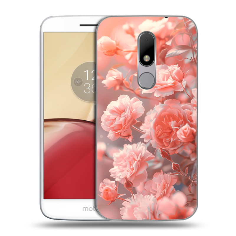 Пластиковый чехол на Lenovo Moto M с принтом Розы цветы Пластиковый чехол на Lenovo Moto M с принтом Розы цветы