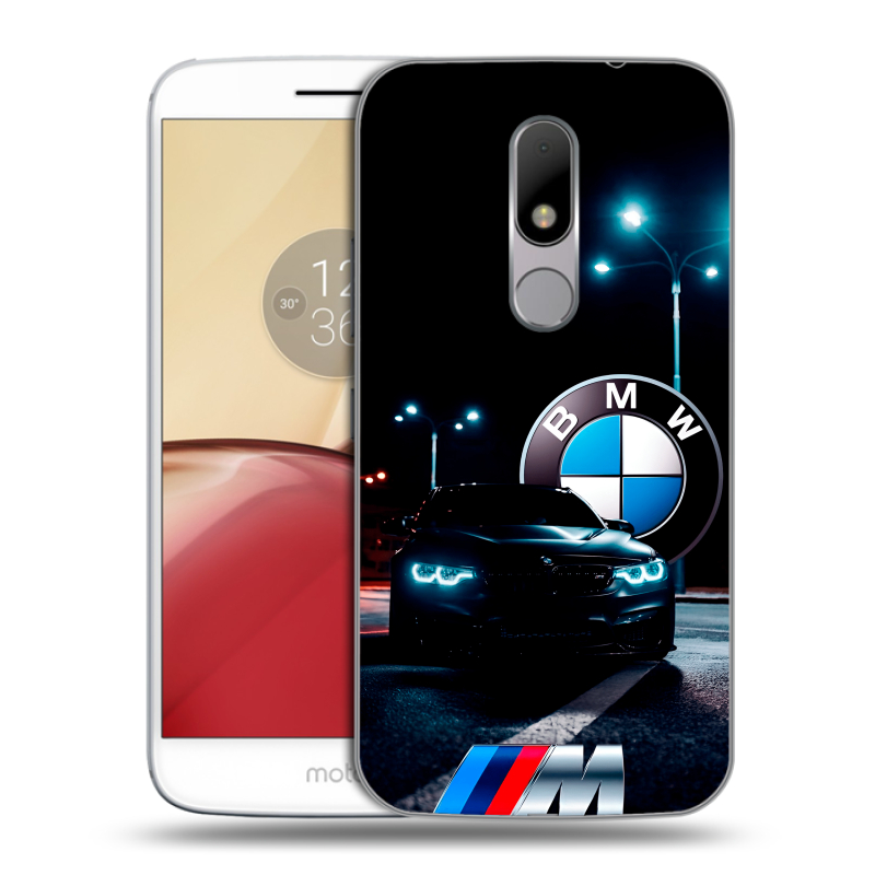 Силиконовый чехол на Lenovo Moto M с принтом БМВ BMW Силиконовый чехол на Lenovo Moto M с принтом БМВ BMW